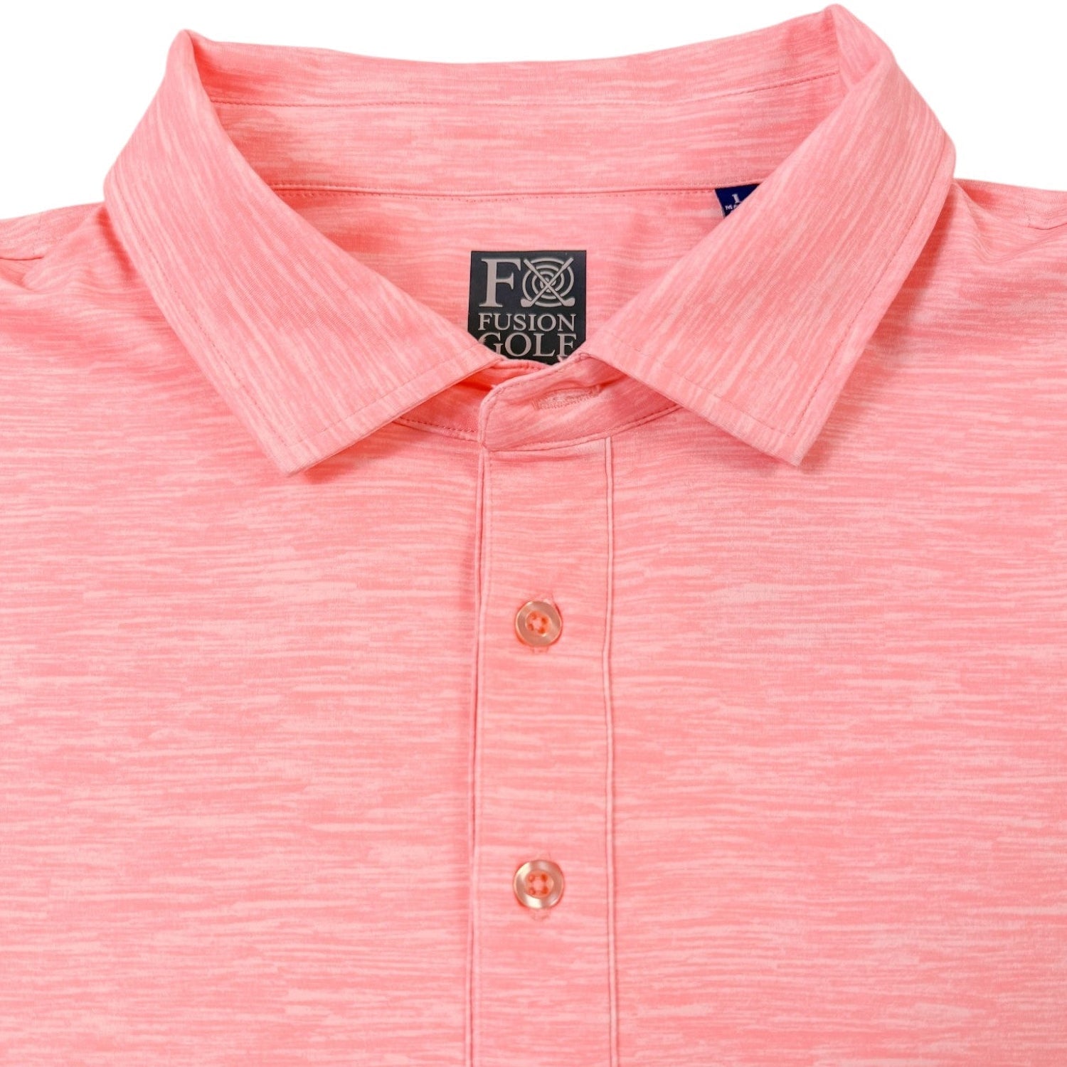 Space Dye Performance Golf Polo - F/X Fusion Golf - Polo - Coral