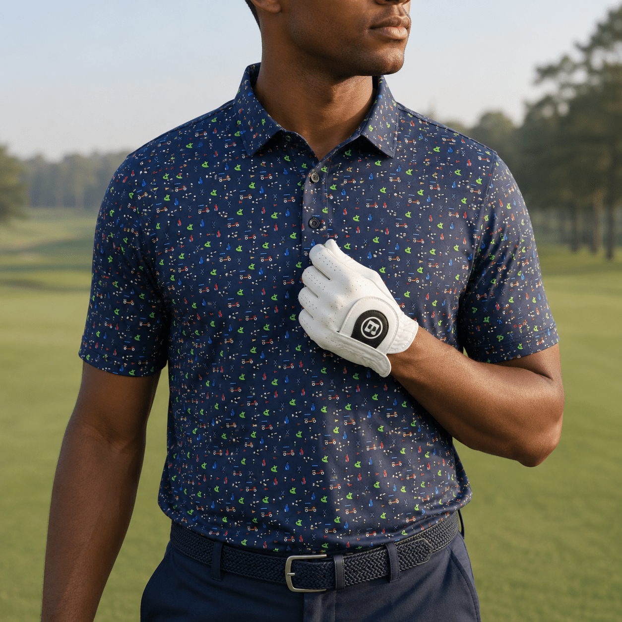 Tee Time Performance Golf Polo - F/X Fusion Golf - Polo - Navy