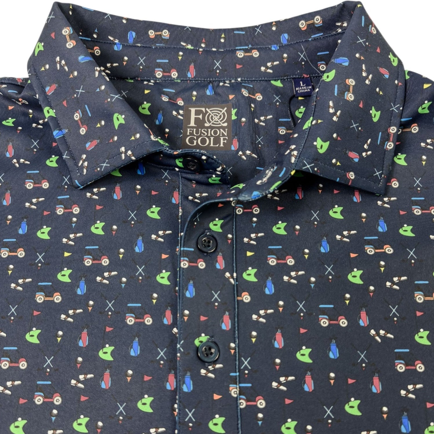Tee Time Performance Golf Polo - F/X Fusion Golf - Polo - Navy