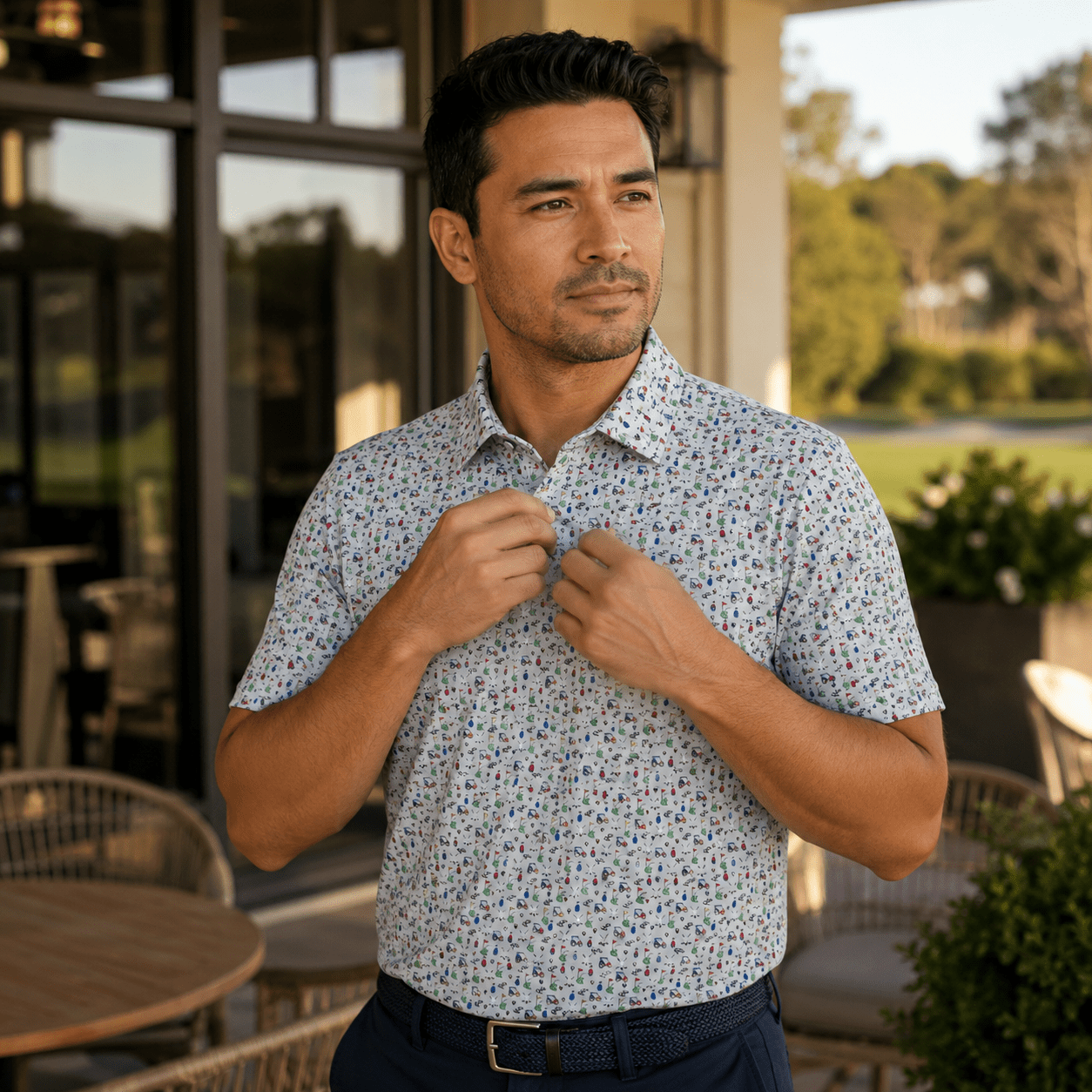 Tee Time Performance Golf Polo - F/X Fusion Golf - Polo - Silver