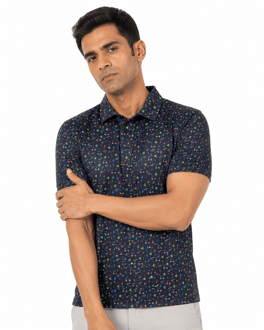 Tee Time Performance Golf Polo - F/X Fusion Golf - Polo - Navy