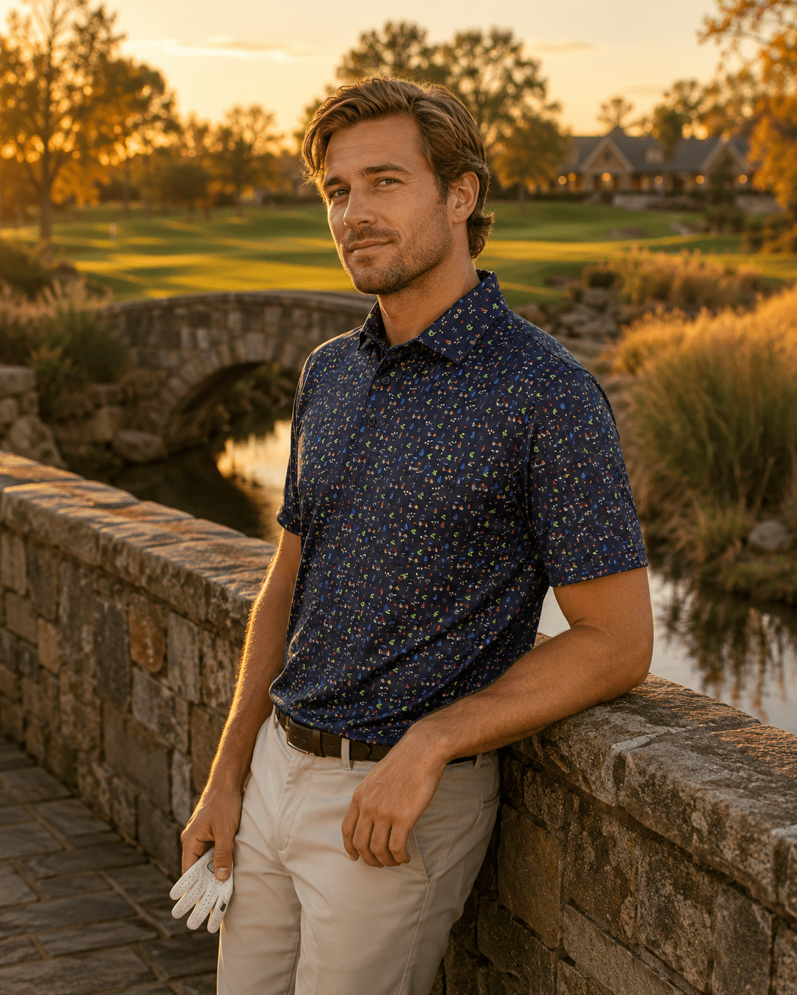 Tee Time Performance Golf Polo - F/X Fusion Golf - Polo - Navy - M