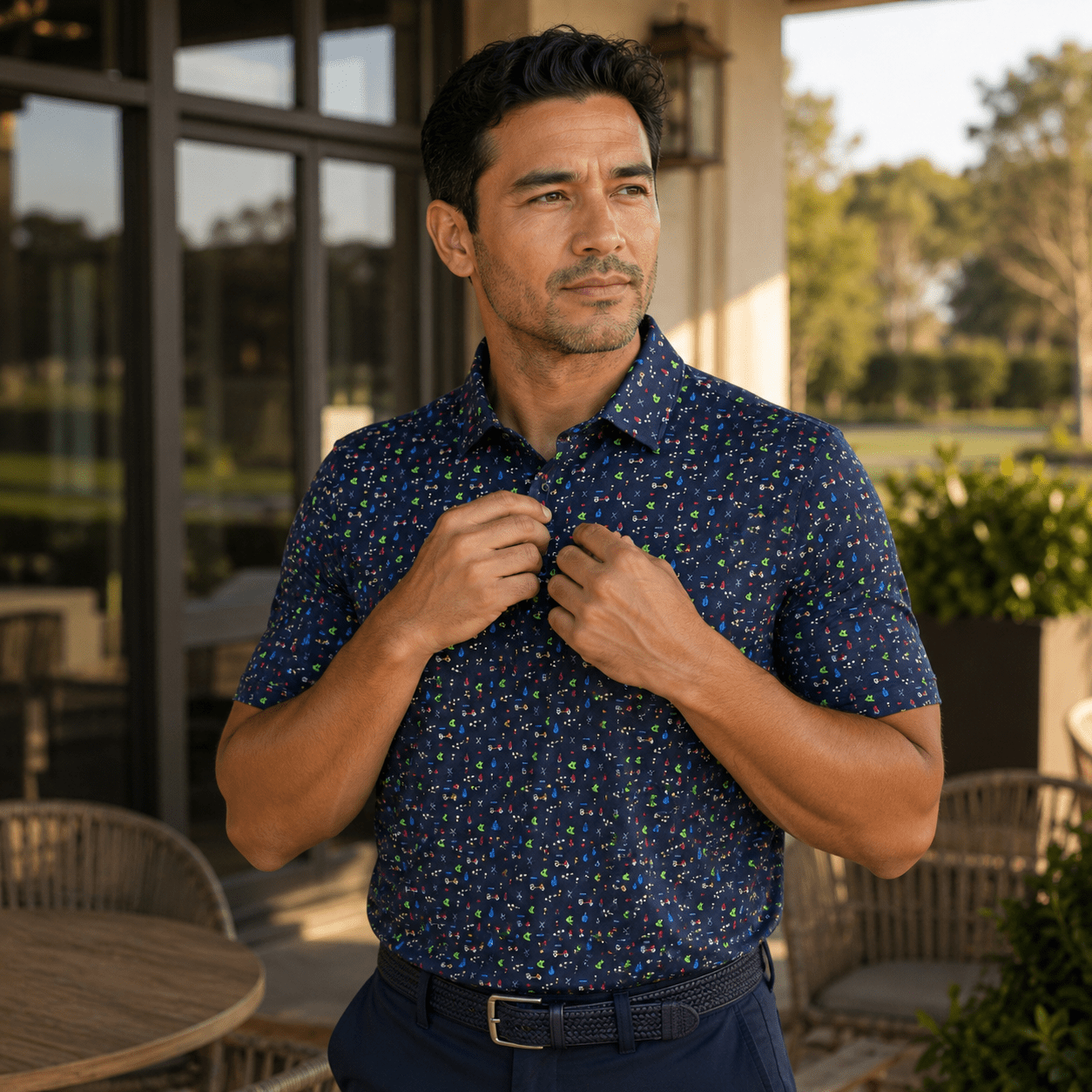 Tee Time Performance Golf Polo - F/X Fusion Golf - Polo - Navy