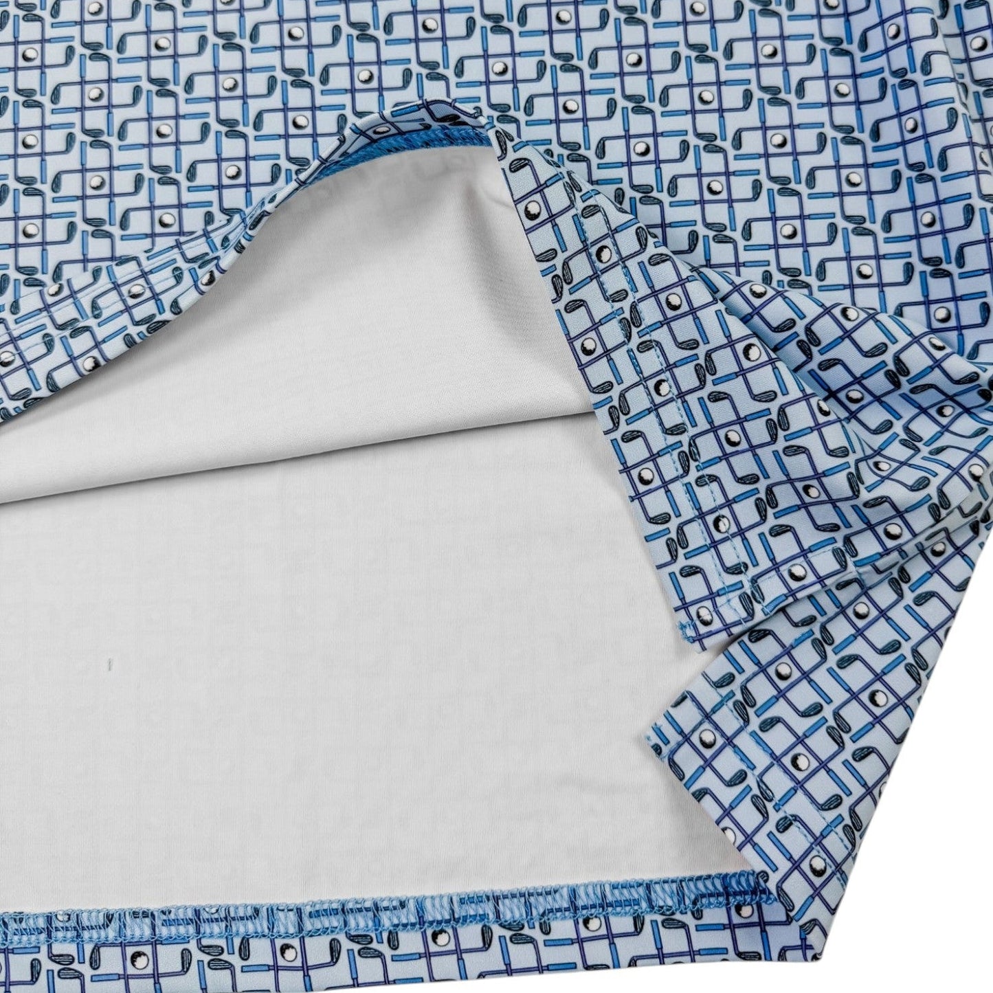 Tic Tac Toe Performance Golf Polo - F/X Fusion Golf - Polo - Blue