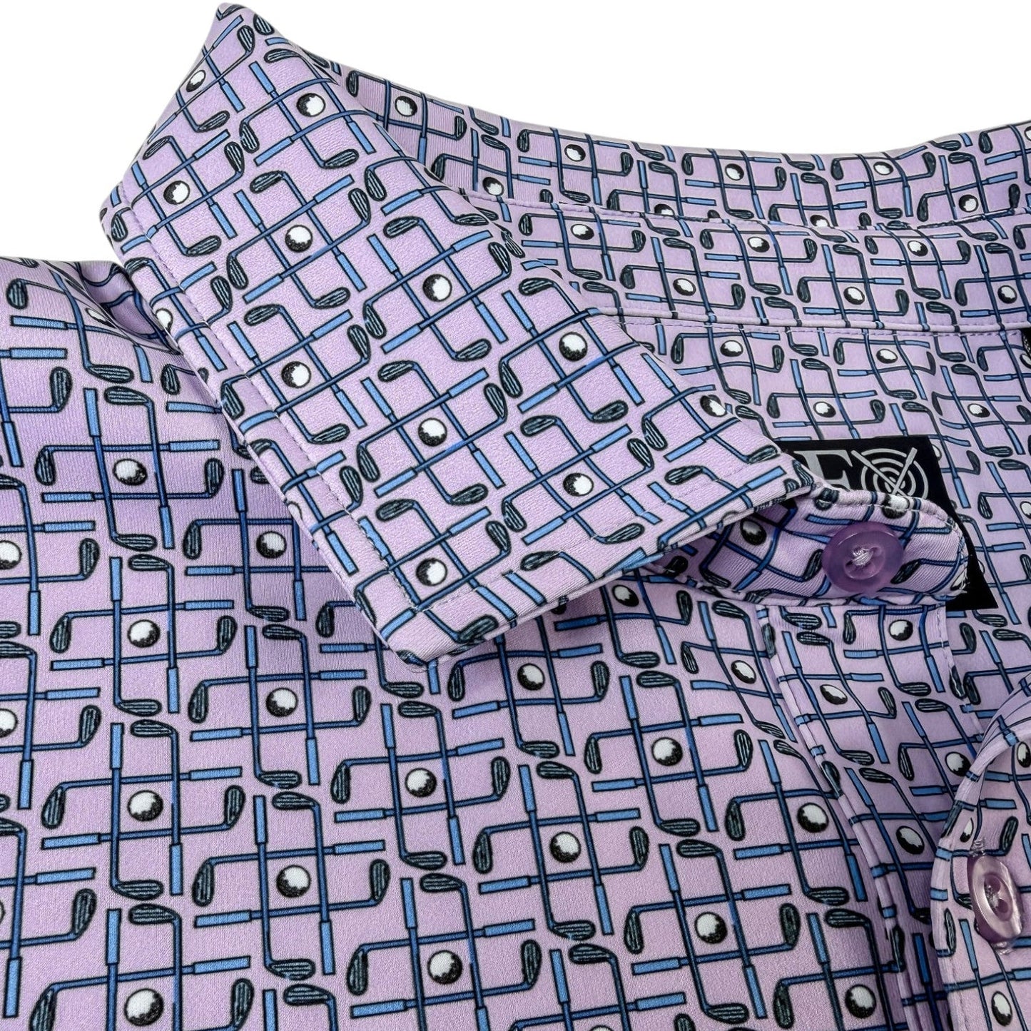 Tic Tac Toe Performance Golf Polo - F/X Fusion Golf - Polo - Pink