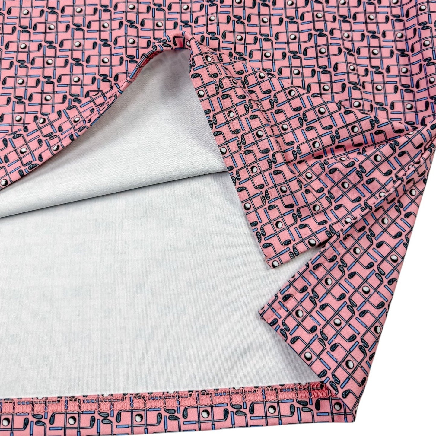 Tic Tac Toe Performance Golf Polo - F/X Fusion Golf - Polo - Coral
