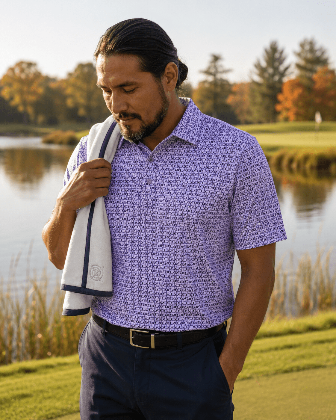 Tic Tac Toe Performance Golf Polo - F/X Fusion Golf - Polo - Pink - M