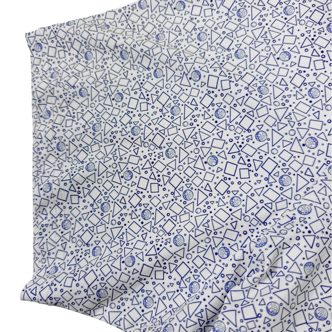 Tossed Geos Performance Golf Polo - F/X Fusion Golf - Polo - Navy