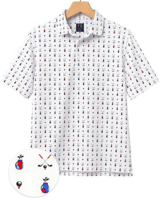Who’s Bag Performance Golf Polo - F/X Fusion Golf - Polo - White