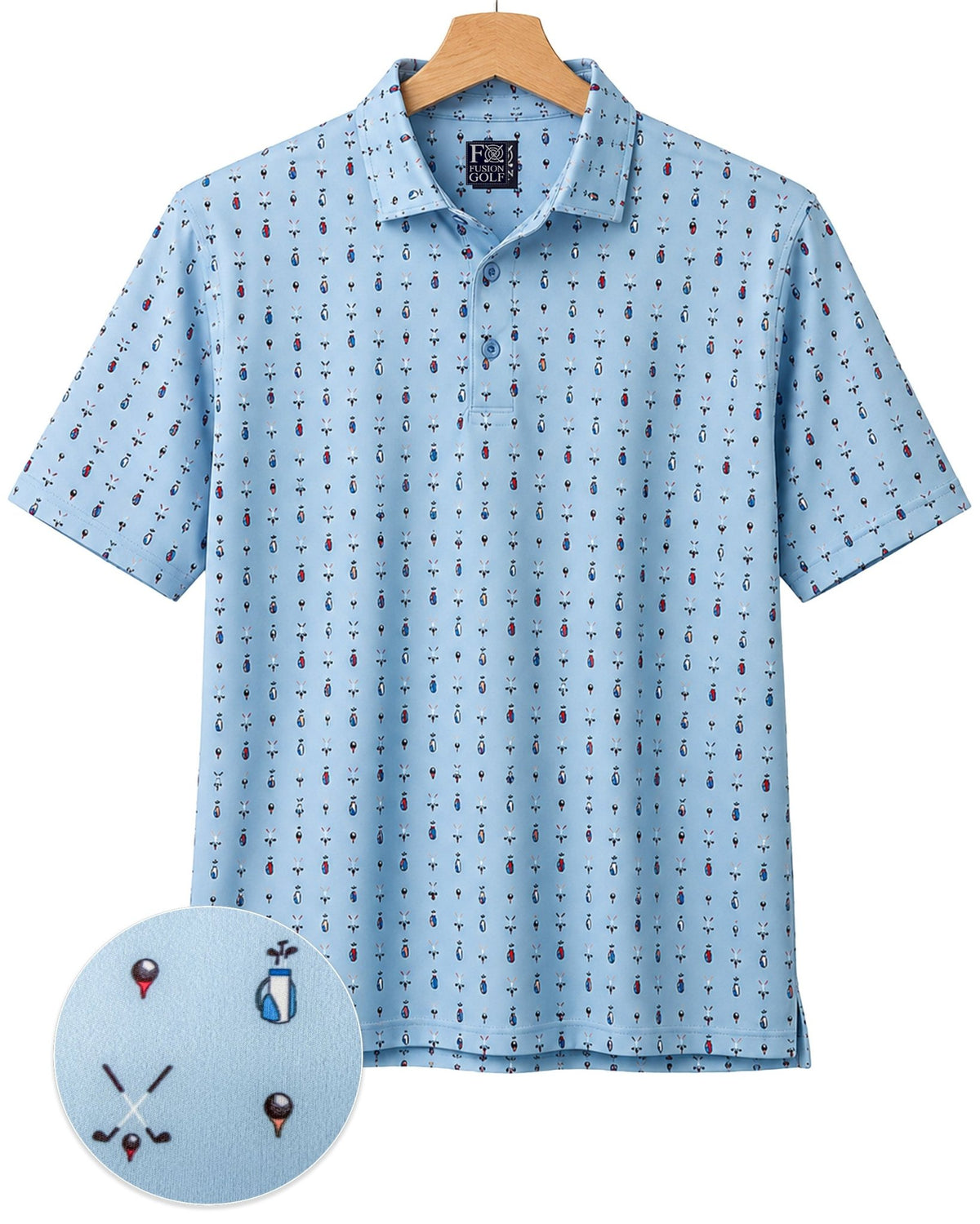 Who’s Bag Performance Golf Polo - F/X Fusion Golf - Polo - Blue