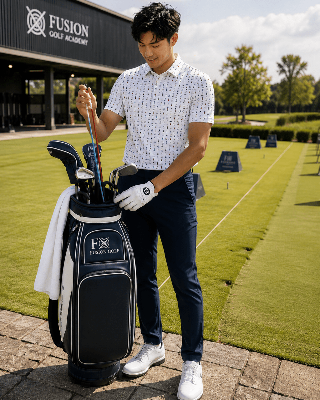 Who’s Bag Performance Golf Polo - F/X Fusion Golf - Polo - White - M